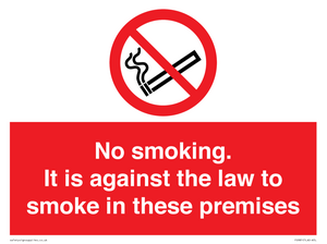 no smoking against the law